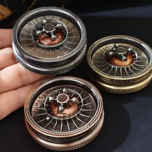 Mechanical Roulette Fidget Spinner | Ultra-Silent Spin Metal EDC Toy | Stress Relief Desktop Gift