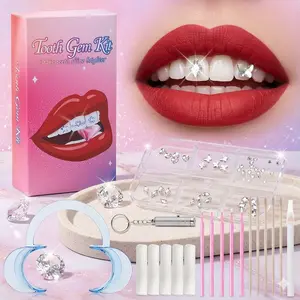 Tooth Gems Kit – 30+ DIY Crystals, Safe & Easy Glue for Sparkle Teeth, Everything You Need for Dazzling Smile in Just a Few Minutes!