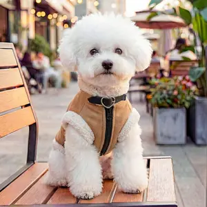 Adorable Fleece Coat for Pets, Suitable for Dogs & Cats, Teddy Bichon Pomeranian Yorkie Small Dog Clothes, Cute Pet Clothing, Outdoor