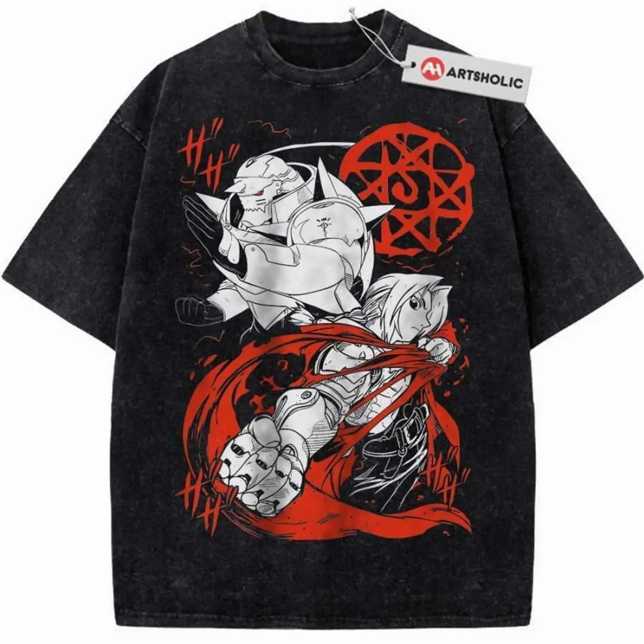 Alphonsee vs Edward Elric Shirt, Fullmetall Alchemist Shirt, FMA Shirt, Anime Shirt, Vintage T-Shirt