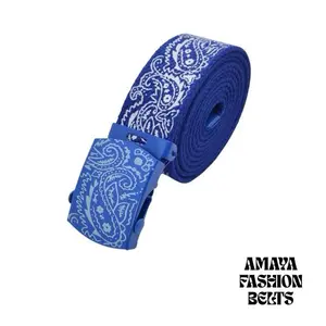 Canvas Military Bandana Belt/ Bandana Belt/ Paisley Bandana Belt/ Fashion Belt