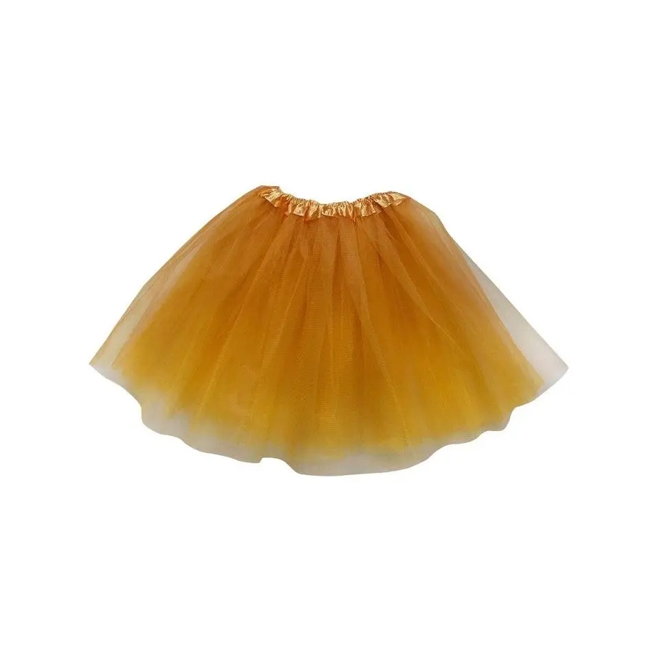 Goldenrod Tutu Skirt for Women – 3-Layer Tulle Ballet Skirt for Costume, Dress-Up, Dance, & Cosplay