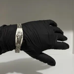 Chino Link Bracelet de San Judas Tadeo de Plata 925