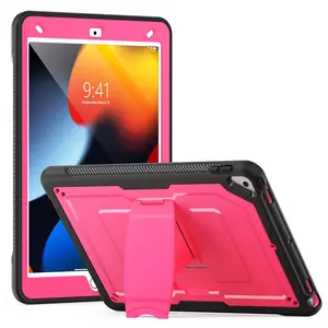 Shockproof Tablet Case with Adjustable Shoulder Strap, Lightweight Portable 2-In-1 Cover & Stand, Tablet Accessories for iPad 10.2 7th/8th/9th /pro / Air 3