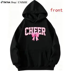 Long Sleeve Hoodie for Cheer Girls – 100% Cheer Coquette Style