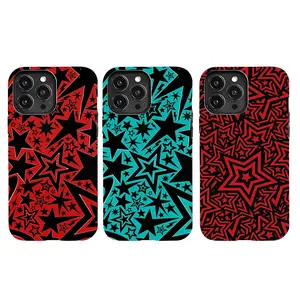 Graffiti Star Pattern Punk Style Phone Case Protection, Shockproof For IPhone 17-11, Pro Max, Pro Plus, and Samsung S26 25 24 23 Safety Case