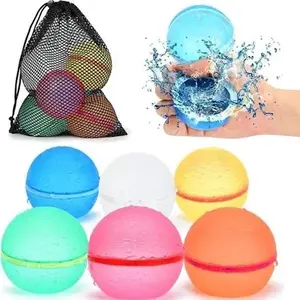 20 Pcs Reusable Water Balloons, Pool Beach Water Toys, Outdoor Summer 20 balloons