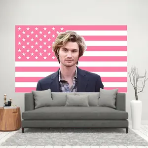 3X5FT Chase Stokes Flag John B Flag Pink American Flag  Outer Banks Season Poster Wall Hanging Tapestry Room Decor