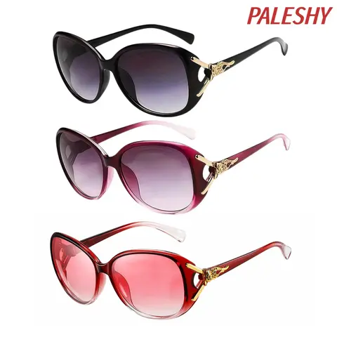 Paleshy 3 Pack Polarized Sunglasses for Women Trendy Oversized Big Sun Glasses Ladies Shades Trendy UV400 Protection Comfortable Wear