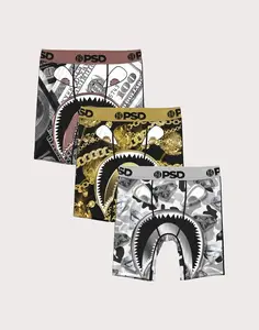 Psd Underwear Warface Metal Boxer Briefs 3-Pack Grade-School