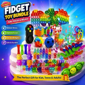 1$ Vault 10 pc + Free Gift  Fidget Toys Set - Colorful Stress Relief Toys for Kids & Adults - Perfect for Sensory Play & Relaxation outdoorfun Easter Gifts for kids