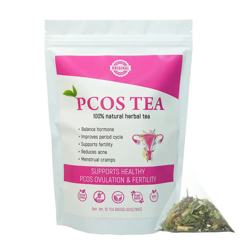 PCOS Spearmint Tea, for Women Hormone Balance & Promote Relaxation and Helps with Hirsutism and Acne, 10 Tea Bags Organic Spearmint Tea for Healthy Ovulation and Fertility