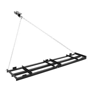 fathersdaygift VEVOR Drag Harrow, 96x 20 in, Tow-Behind Driveway Grader with Adjustable Width 50lbs Load Capacity, Heavy Duty Lawn Leveling Rake, Galvanized Steel Gravel Driveway Drag, Fits ATVs UTVs Tractors