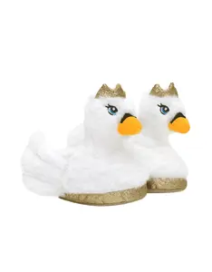 Swan Princess Light-Up Slippers White