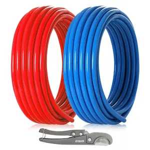 3/4" 600ft, 300ft x 2, PEX-B Pipe, Red & Blue & Cutter