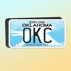 OKC Oklahoma Car Magnet - Flexible OK Fridge Magnet