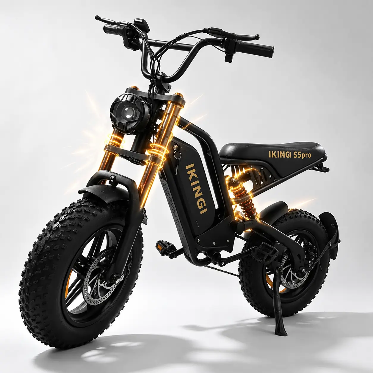 216mini All-Terrain 1000W Electric Bike lFullSuspensionTop Speed 25MPHRange 40Miles | 48V 15AhRemovableBatterylLED Headlights 16*4.0-InchAll-Terrain Fat Tires lUL2849Certified ebike｜Original factory