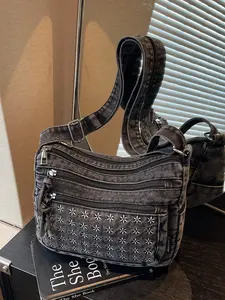 Fashion Women's Crossbody Bag Multi-Pocket Portable Commuter Shoulder Bag Functional Bag, Stylish and Practical for Daily Use