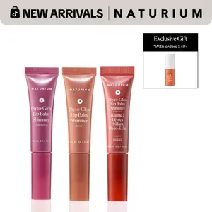 Naturium The Infinite Glow Set, Phyto-Glow Lip Balm Shimmer Comet, Supernova, Solar