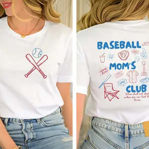 Baseball Moms Club Shirt, Game Day Tee, Perfect Gift for Baseball Mama, Trendy Sports Apparel Shirt