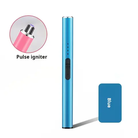 Modern USB-Charging Metal Body Lighter Accessory Set - Battery Level Light, Compact Lightweight Design, Unisex Home Supply, Affordable Birthday-Ready Mother's Day Gift