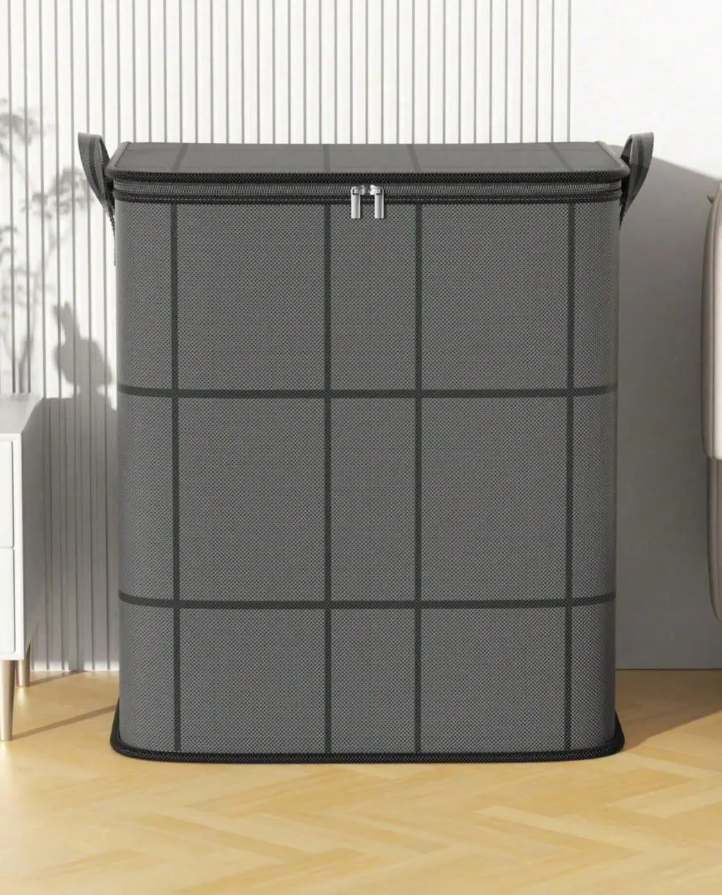 1pc/2pc/ 3pcs-Clothing Storage Boxes, Foldable Clothing Storage Boxes With Lids, Thick Cloth Blanket Storage Bags, Bedroom, Wardrobe, Clothing Organization And Storage Containers, Suitable For Wardrobe Organization, Sweater, Bedding Storage Organiser