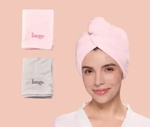 L'ANGE HAIR - Hair Drying Towel, Medium Lightweight Soft Microfibre Synthetic 2-Piece Set, Lightweight Soft Towel