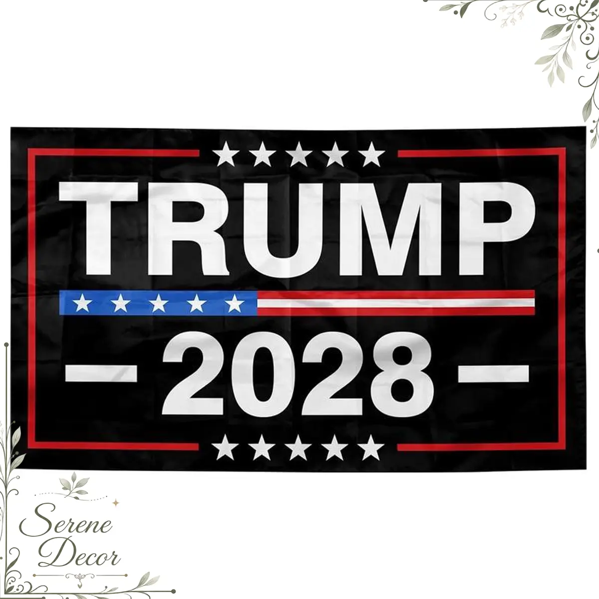 Trump 2028 Flag 3x5 Feet Durable Polyester Fiber Flag with Brass Grommets Yard Garden Lawn Indoor and Outdoor Decoration