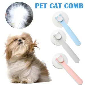 Cat Grooming Brush, Self Cleaning Slicker Brushes For Dogs Pet Hair Removal Comb Stainless Steel Needle Cat Brush Self Cleaning For Cats Dogs Hair Remover Scraper Pet Grooming Tool