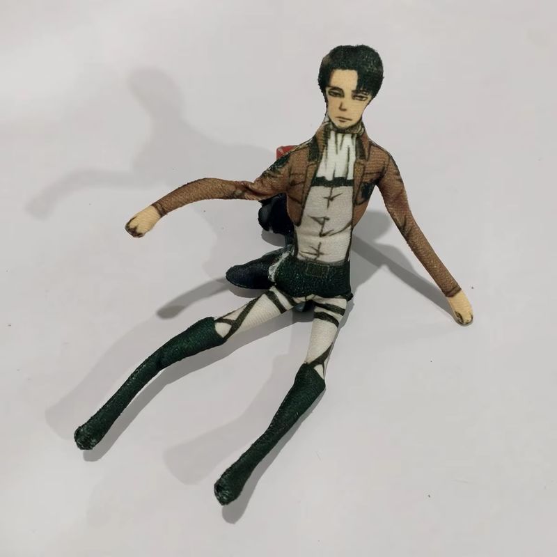 Attack on Titan Anime Cosplay Doll Plush Stuffed Figure with Flexible Iron Wire Shingeki No Kyojin Abstract Prop Decorative Toy