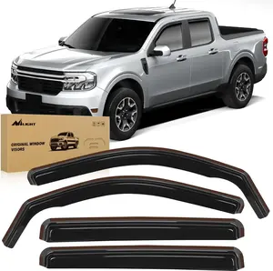Nilight Rain Guards - Weatherproof Aerodynamic Vent Visors for Ford Maverick 2022-2024 XL/XLT/Lariat, 4-Piece Automotive Auto Vehicle Car Exterior Auto Accessories