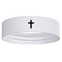White Headband: Standard Cross