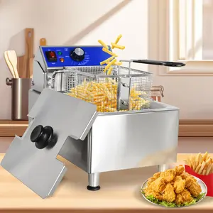 Hakka 10L Commercial Deep Fryer with Basket 1800W Electric Frying Machine, ETL
