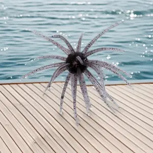 1pc New Sea Urchin Lure, Black Pit Fishing, Water Bladder Ball, Floating Soft Bait, Tens of Thousands of Bites, Boxed - High Elasticity & Tear Resistance, Simulation Fishing Lure, Saltwater Fishing Lures