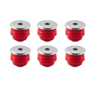 VEVOR Body Mount Bushing Kit Compatible with 2008-2016 F250 F350 Super Duty 60 PCS Red