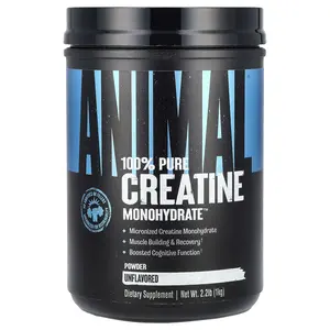 Animal 100% Pure Creatine Monohydrate™ Powder, Unflavored, 2.2 lb (1 kg)