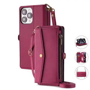 Suitable for Apple iphone 16 case, versatile crossbody bag, flip cover, 14 Plus, drop protection phone cases for iphone 17 phone case iphone 17 pro max cases girls phone charm fashion gift
