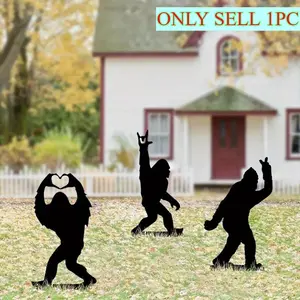 Iron Decorative Garden Stakes with Outdoor Statue for Home Yard Patio, Unique Gifts for Men and Women, Durable Metal Art Decor