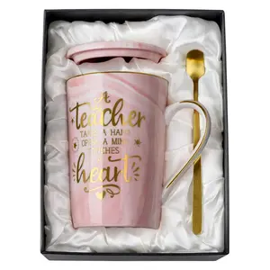 Biching Appreciation Gifts for Teacher, TeachersDay Gift Ideas, Back to School Gifts, Graduation Gifts for Teachers Surprise Gifts Box Party Gift Set Drinkware Reusable Coffee Mug Washable Cup fathersdaygiftideas
