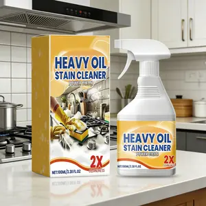 Heavy Duty Kitchen Grease Cleaner, Advanced Formula Degreaser with Sodium Hydroxide, Fast Acting Tough Grease & Odor Remover for Range Hood, Stovetop