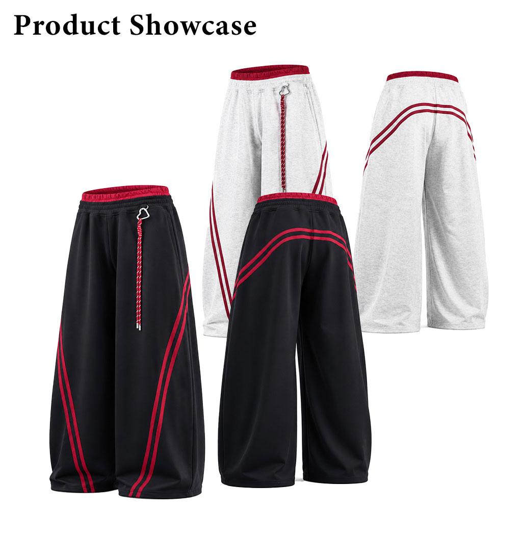 TELLFUN Y2K Baggy Wide-Leg Sweatpants with Side Stripes – Comfortable Casual Streetwear Joggers for Everyday Loungewear, Oversized Unisex Design bottom Pants,Summervibes TELLFUN Y2K Baggy Wide-Leg Sweatpants with Side Stripes – Comfortable Casual Streetwear Joggers for Everyday Loungewear, Oversized Unisex Design bottom Pants,Summervibes