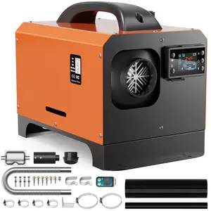 12V 8KW Diesel Heater, All-in-One 5L/1.3Gal Air Diesel Parking Space Heater with Stylish Design, Come with Remote Control and LCD Screen, Suitable for Home Shop Garage Camper