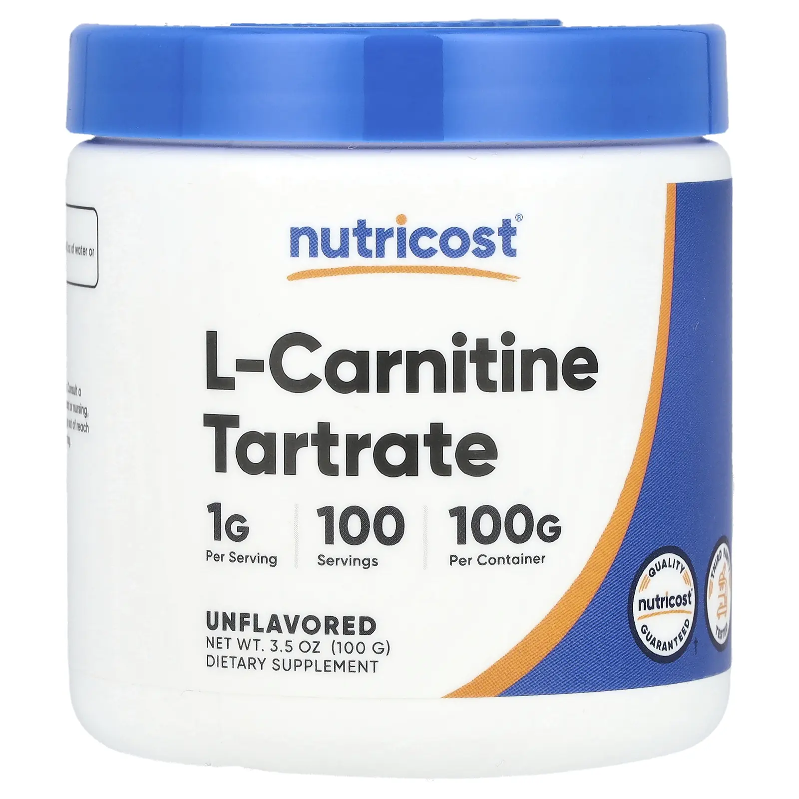 Nutricost L-Carnitine Tartrate, Unflavored, 3.5 oz (100 g) Nutricost L-Carnitine Tartrate, Unflavored, 3.5 oz (100 g)