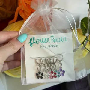 Handmade Flower Charmed Stitch Markers