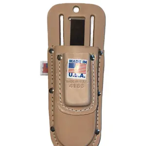 Leather Plier Holder - Made in U.S.A. Model 418S - Tool Organizer with American Flag Emblem