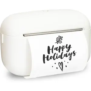 White Portable Bluetooth Label Maker Machine With Label Tapes