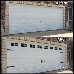 Faux Garage Decal Windows