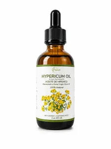 Hypericum Oil (St. John's Wort Infused Oil) – Natural Botanical Skin & Massage Oil – 2 oz