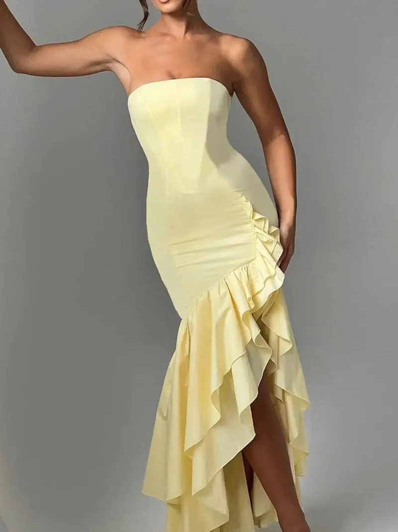Ruffle dress bottom - TikTok Shop Ruffle dress bottom - TikTok Shop
