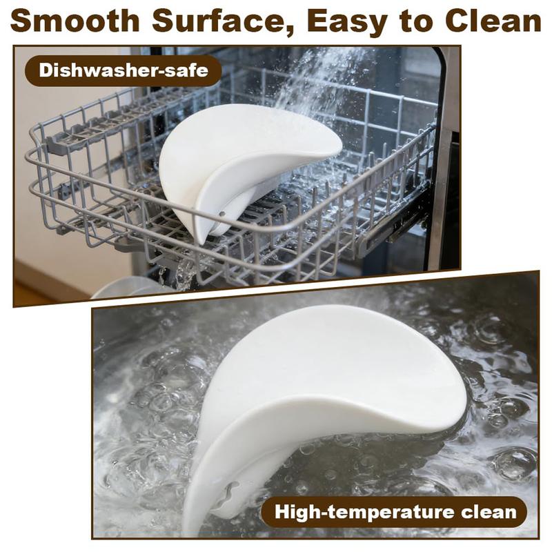 Silicone Flour Funnel for Tilt-Head Stand Mixers, Leak-Proof Clip-On Funnel, Fits All Stand Mixers, Prevents Spills and Messes, Dishwasher-Safe Baking Tool, for Liquid and Both Flour